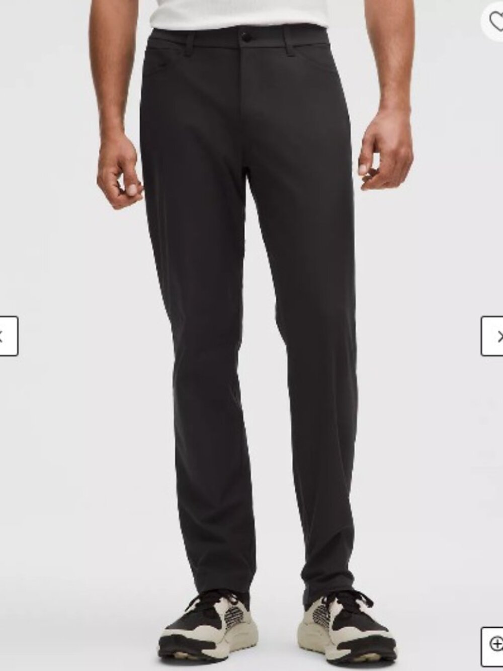 lululemon athletica ABC Black Men’s Stretch Pants Size 36